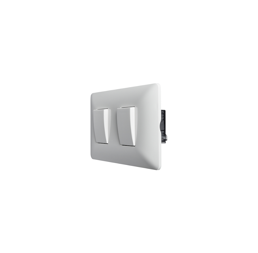Interruptor Doble 220v Encendido Apagado Certificado Stanford Sec Blanco