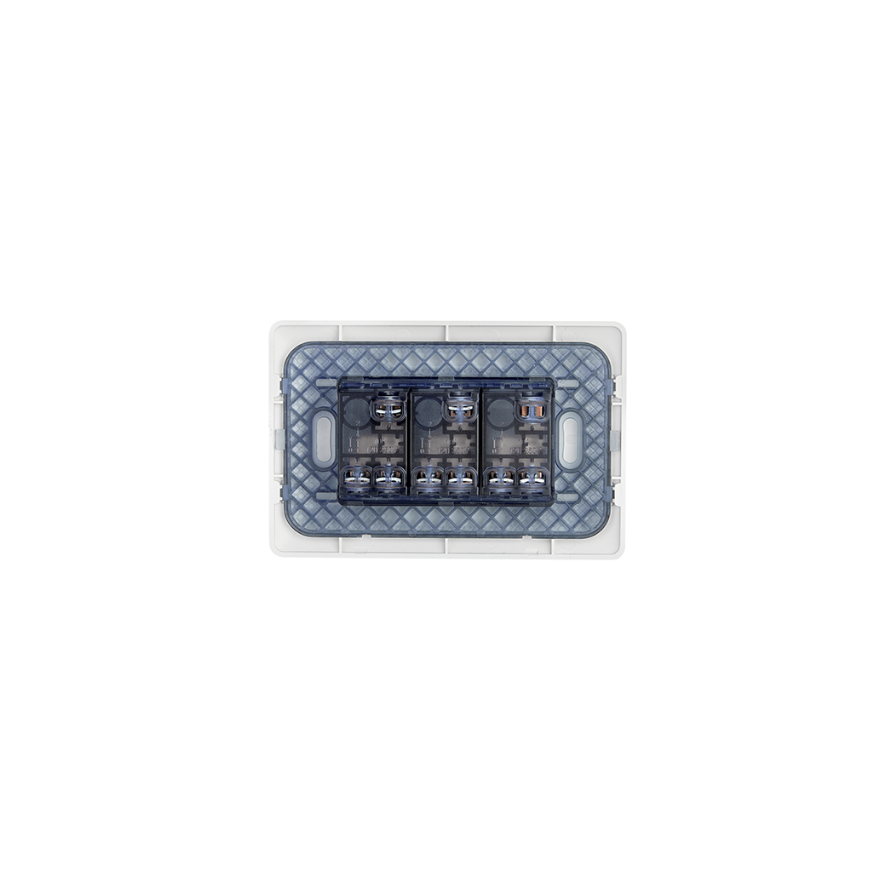 Interruptor Triple 220v Certificado Encendido Apagado Sec Stanford Blanco