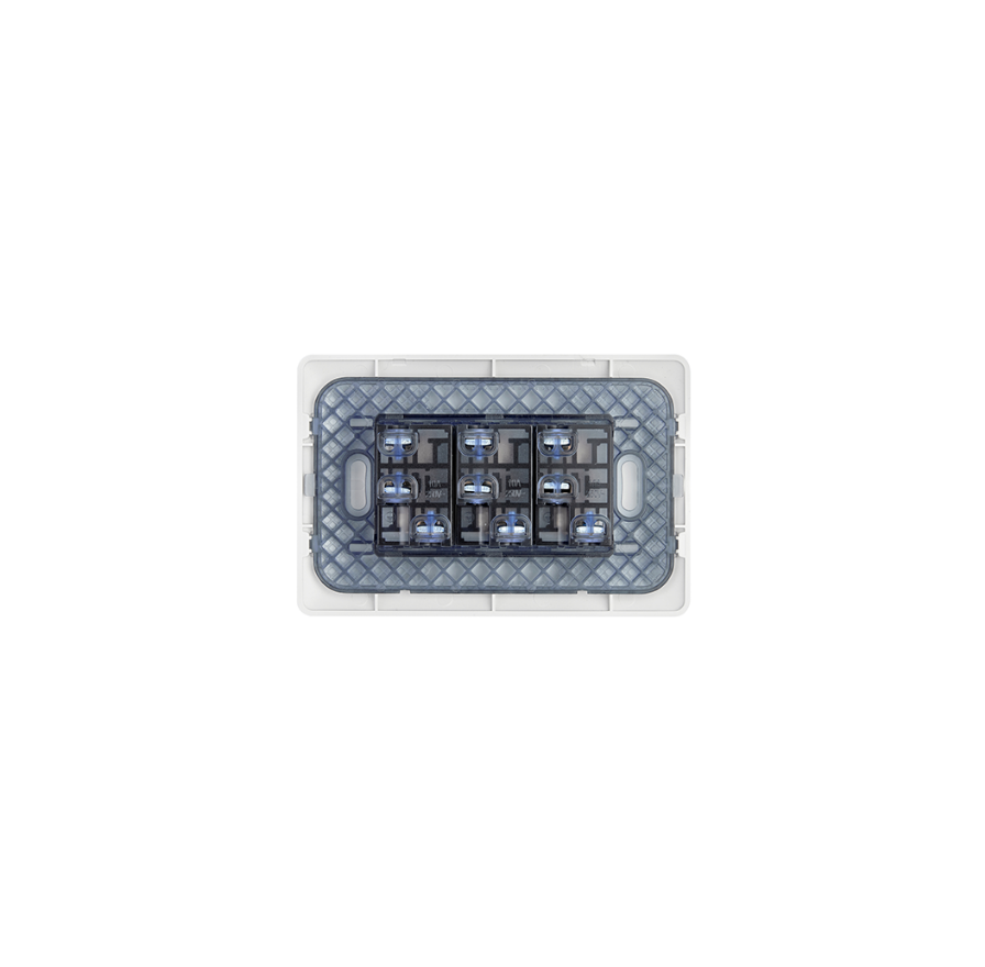 Tomacorriente Enchufe Hembra Triple 220v Certificado Sec Stanford Blanco