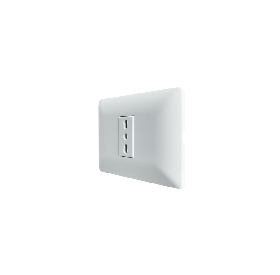 Enchufe Tomacorriente Bipaso Simple 10/16 220v Sec Stanford Blanco
