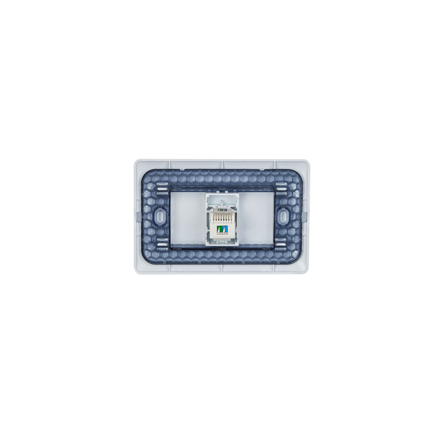 Toma Rrj45 Ethernet Red Internet Oficina Hogar Stanford Blanco