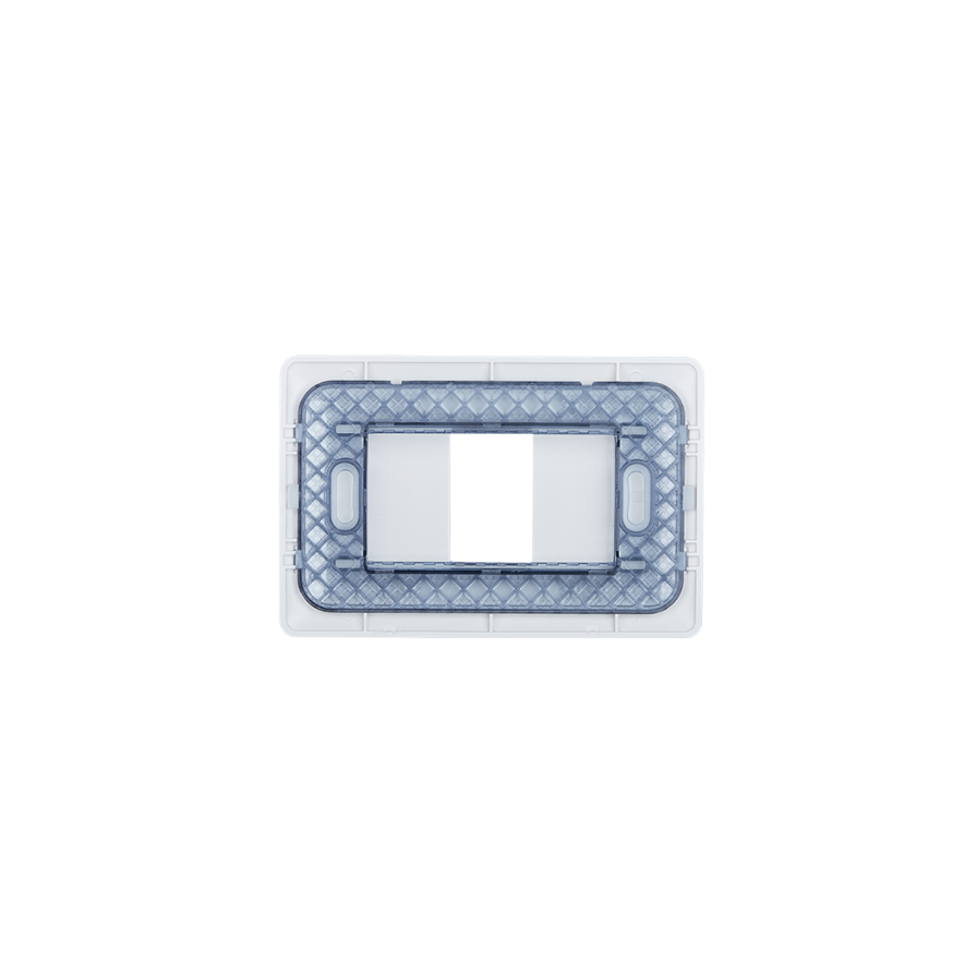 Placa Simple Base Soporte Modulo Tomacorriente Interruptor Stanford Blanco