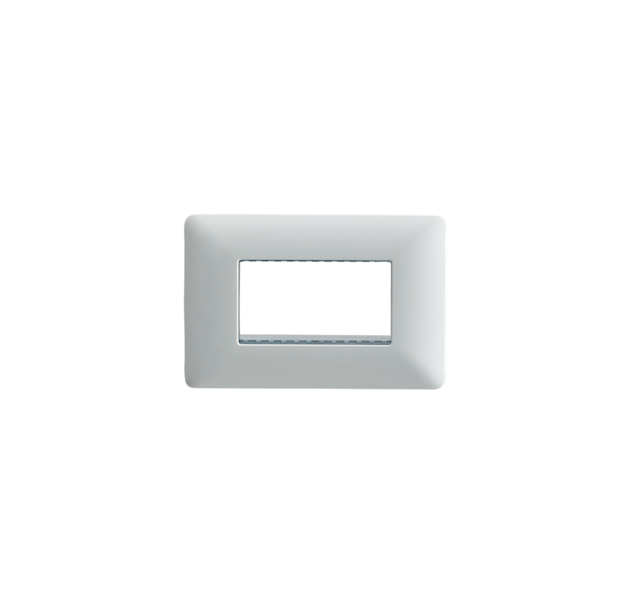 Placa Triple Base Para Modulo Tomacorriente Interruptor Stanford Blanco