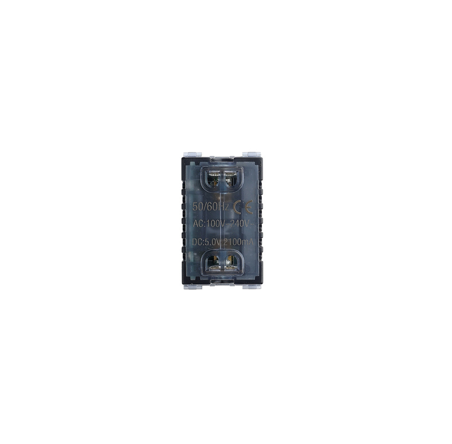 Toma Modulo Doble Usb 100-240v 5v Stanford Blanco