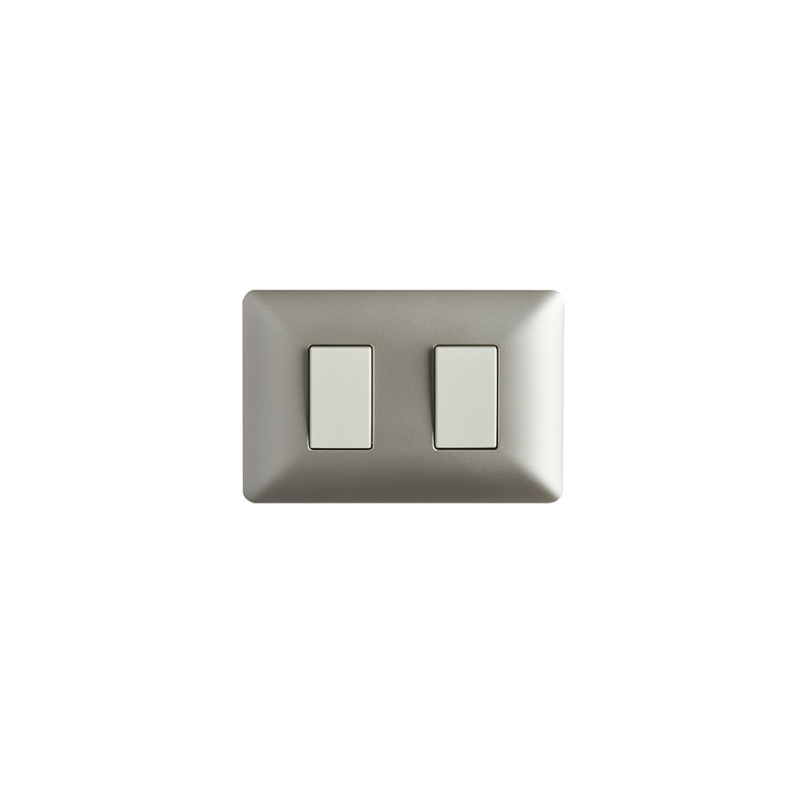Interruptor Doble 220v Encendido Apagado Certificado Stanford Sec Champagne
