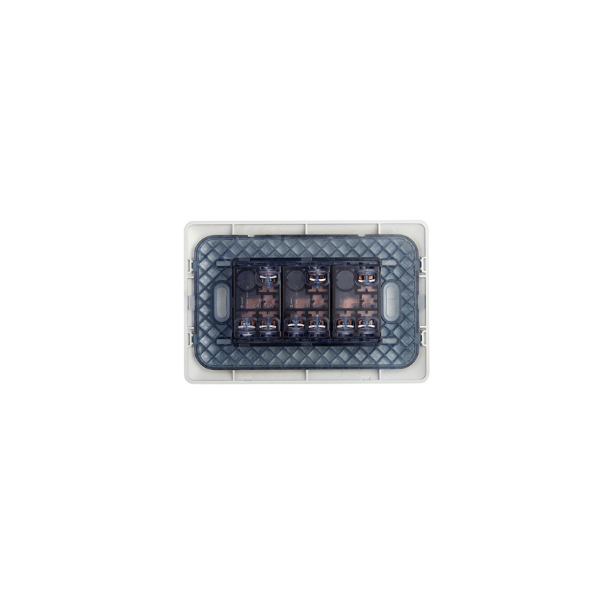 Interruptor Triple 220v Certificado Encendido Apagado Sec Stanford Champagne