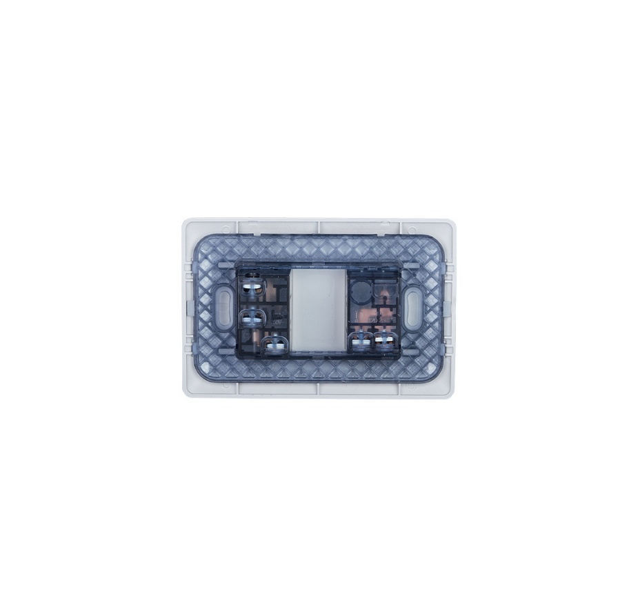 Interruptor Luz Con Tomacorriente Muro Simple Certificado Stanford Champagne