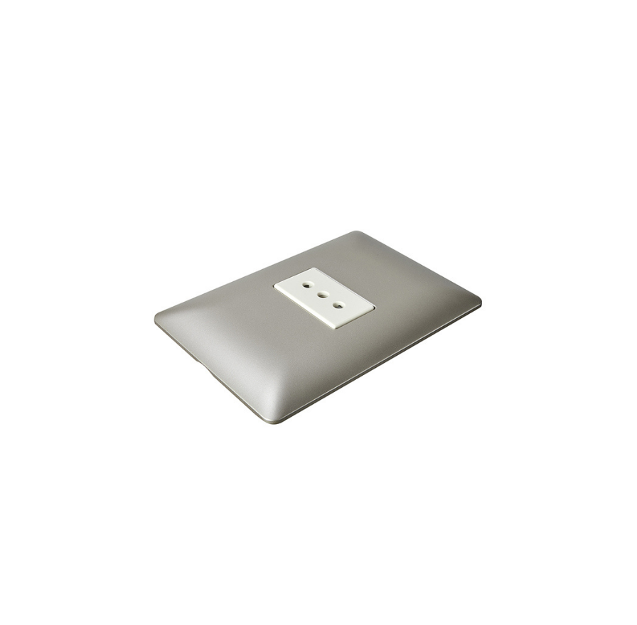 Enchufe Tomacorriente Pared Simple Certificado Sec Stanford Champagne
