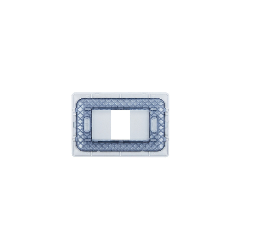 Placa Simple Base Soporte Modulo Tomacorriente Interruptor Stanford Champagne