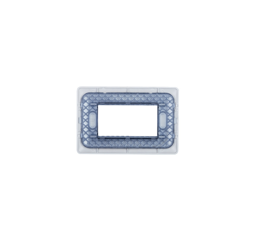 Placa Triple Base Para Modulo Tomacorriente Interruptor Stanford Champagne