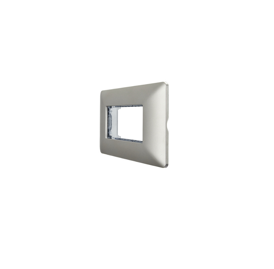 Placa Triple Base Para Modulo Tomacorriente Interruptor Stanford Champagne