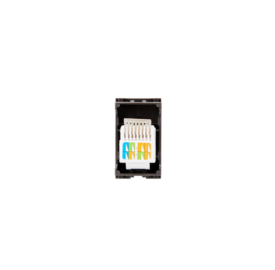 Modulo Toma Red Computación Rj45/6e Stanford Certificado Sec Negro