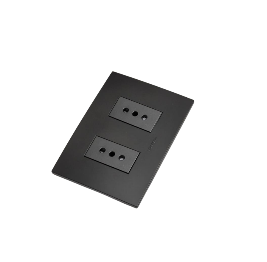 Enchufe Tomacorriente Doble 10a 250v Certificado Sec Stanford Grafito