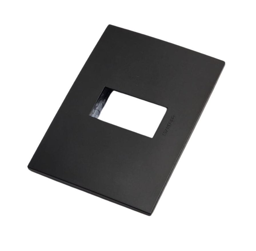Placa Simple Con Soporte Stanford Grafito