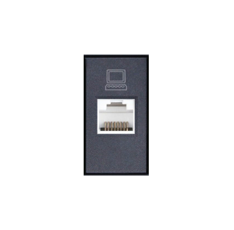 Modulo Toma Red Computacion Rj45/6e Stanford Certificado Sec Grafito