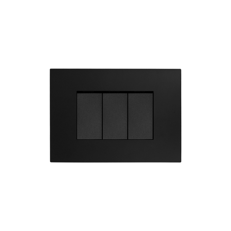 Interruptor Triple Encendido Apagado Stanford (9/32) 220v 10a Sec Negro