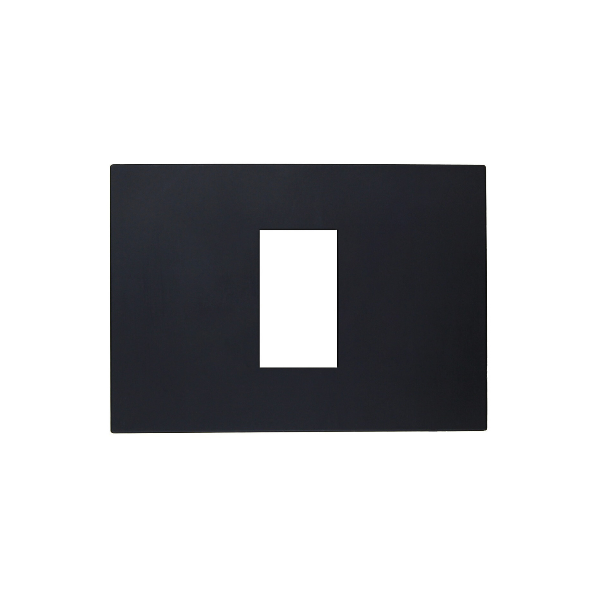 Placa Simple Con Soporte Stanford Negro