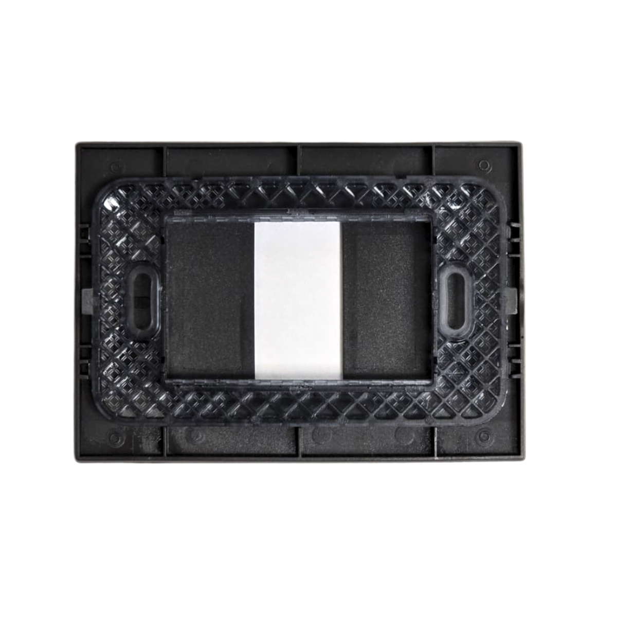 Placa Simple Con Soporte Stanford Negro