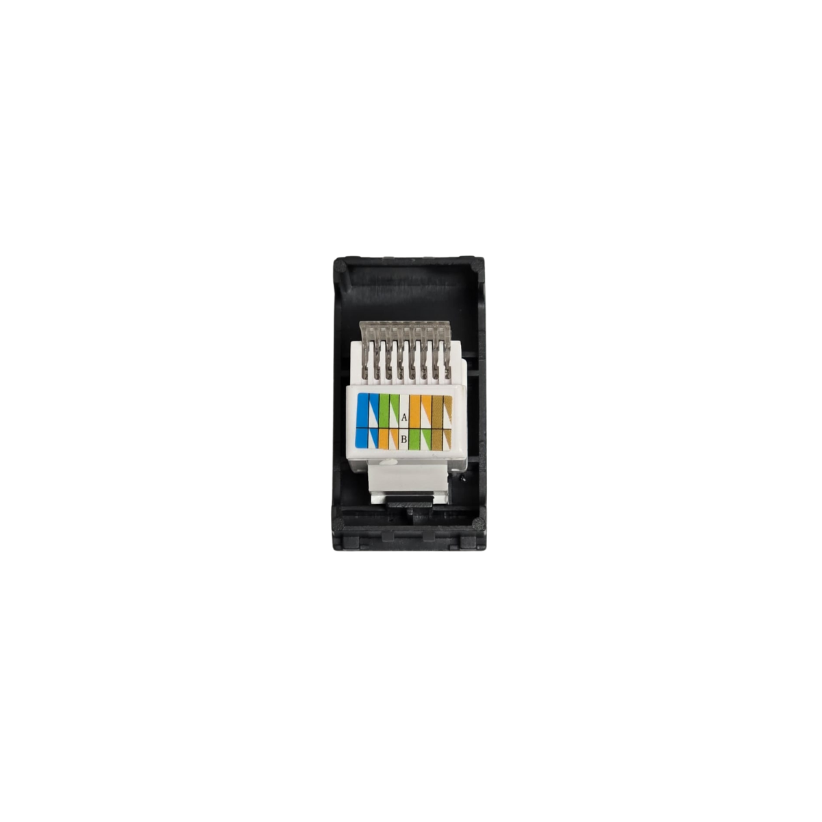 Modulo Toma Red Computación Rj45/6e Stanford Certificado Sec Negro