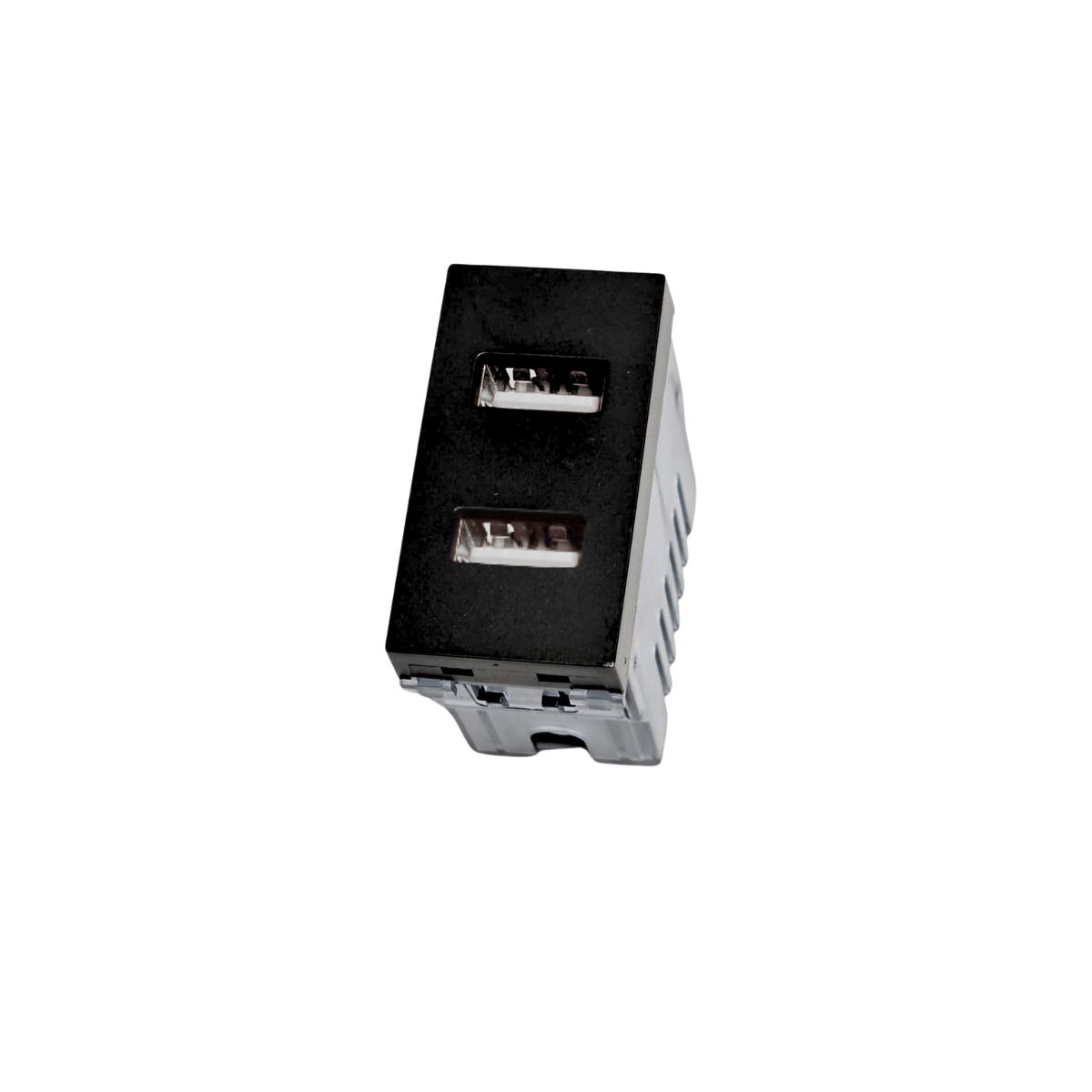 Modulo Toma USB Doble Tipo A Stanford Sec Negro