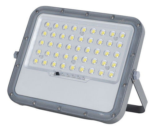 Foco Proyector Led Con Panel Solar 900lm Luz Fria + Control