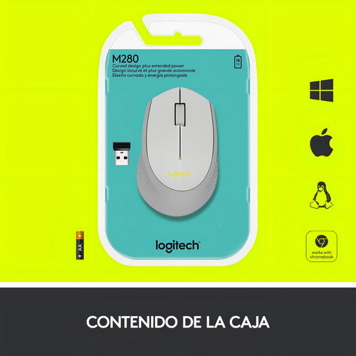 Mouse Inalambrico Logitech M280 Gris