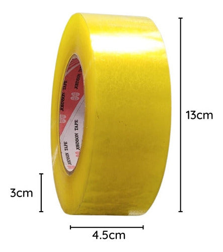 Pack X 6 Huincha Embalaje 250metros Ancho 4.3cm Transparente