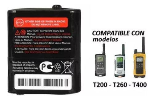 Batería Radio Transmisor Motorola Talkabout® 3,6v Pack 2