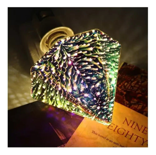 Ampolleta LED 3W RGB Diseño Diamante Decorativo Colores - Deus Group