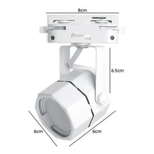 Foco Lampara Riel Monofásico Porta Ampolleta 220v Decorativo - Deus Group