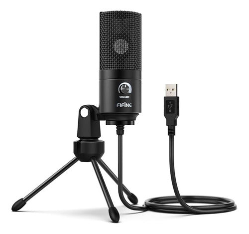 Micrófono De Condensador Fifine Pc Xbox Ps5 Mac Usb K669b