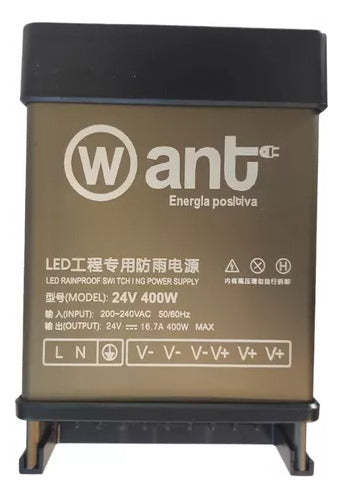 Fuente De Poder 24v 16.7a 400w Cinta Foco Cámara Switching