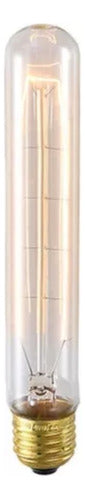 Ampolleta E27 Tubo Filamento de Carbono Dimeable E27 Luz Cálida