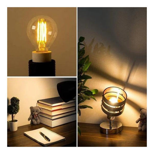 Pack 2 Ampolleta E27 Led A60 4w 2700k Konnergie Deus