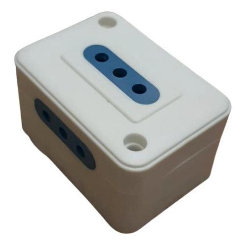 Enchufe Triple Plastico Sobrepuesto 250v 1500w Sec - Deus Group