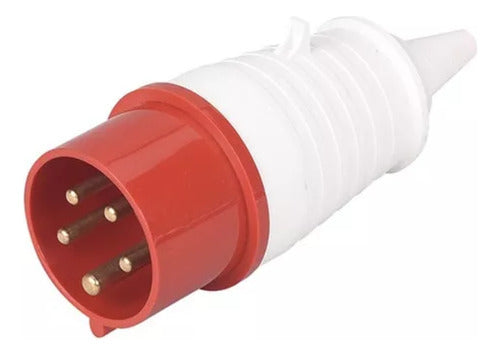 Enchufe Industrial Macho Volante Ip44 16a 380v 3p+n+t