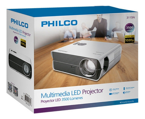 Proyector Led Philco 3115n 3500lm 1080p Usb Hdmi Sec