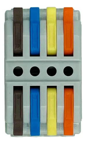 Pack 30 Conector Vago Empalme Rápido 4 Entradas 4 Salidas - Mi tienda