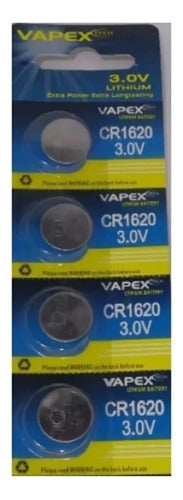 Pila Boton Cr1620 Litio 3v Vapex X Unidad