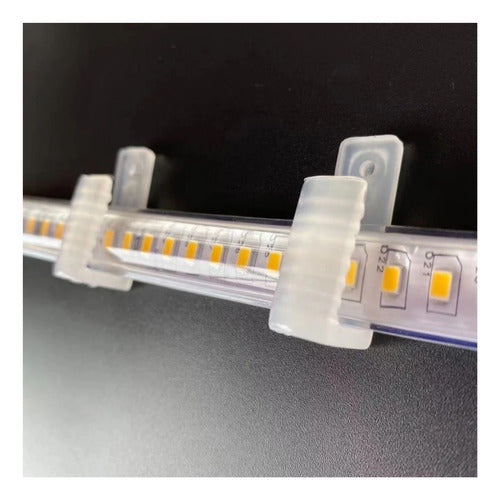 Pack 10 Soporte V Cinta Led Paquete 100 Und Konnergie Deus