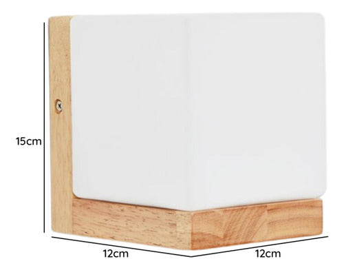 Pack 2 Aplique Porta E27 Madera Tahti Iii Konnergie Deus