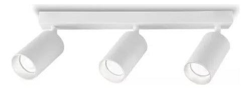 Aplique Triple Porta Gu10 Dicroica Dirigible Sin Ampolleta - Deus Group