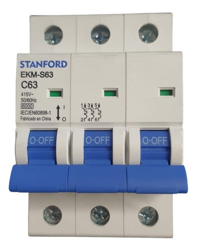 Interruptor Automático 3p 63a 6ka 415v C63 Sec