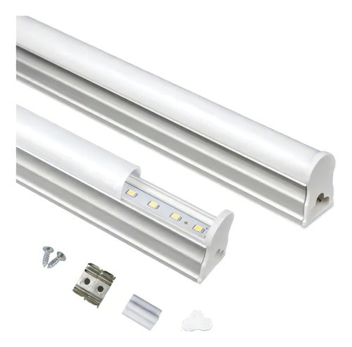 Tubo Regleta Luces LED 9W 60cm - Interruptor On/Off - Luz Fría