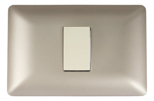 Interruptor Simple Champagne 220v Sec Encendido Apagado Deco - Deus Group