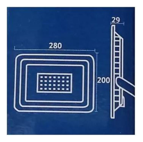 Foco Proyector Area Led 100w Eco Seguridad Sec Pack 3
