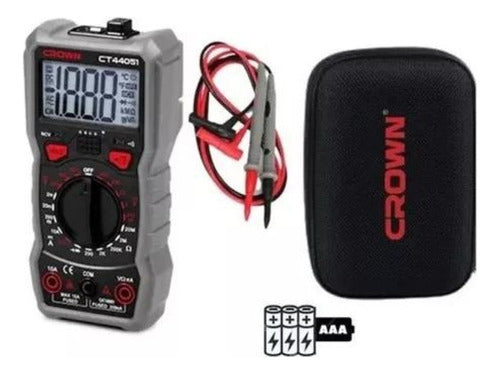 Multimetro Multi Tester Digital Medidor Portatil 600v Crown