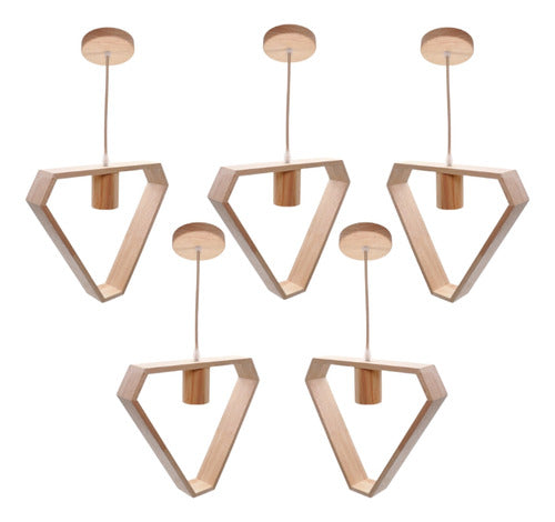 Pack 5 Lampara Porta Ampolleta E27 Rigel Konnergie Deus