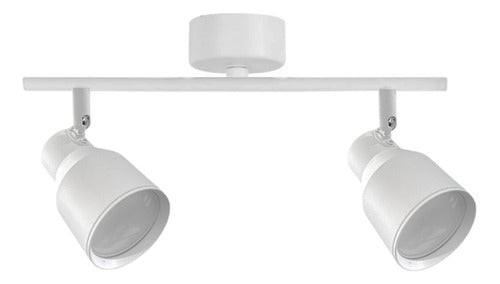 Aplique Foco Porta Ampolleta Doble Gu10 Moderno Dirigible - Deus Group