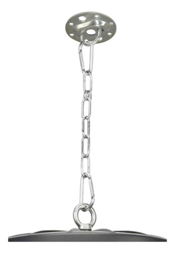 Kit Instalacion Campana Soporte Cadena Piola Seguridad 55cm - Deus Group